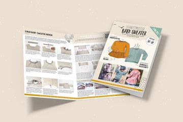 Papierschnittmuster "Baby Sweater" von Lybstes (Gr. 50-92)